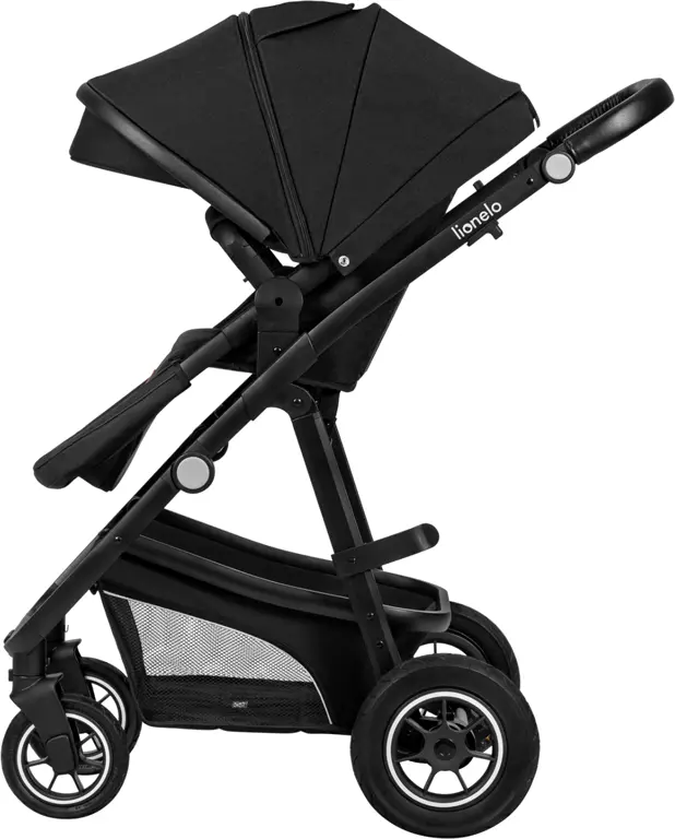 Коляска дитяча 3 в 1 Lionelo Bianka Black Onyx